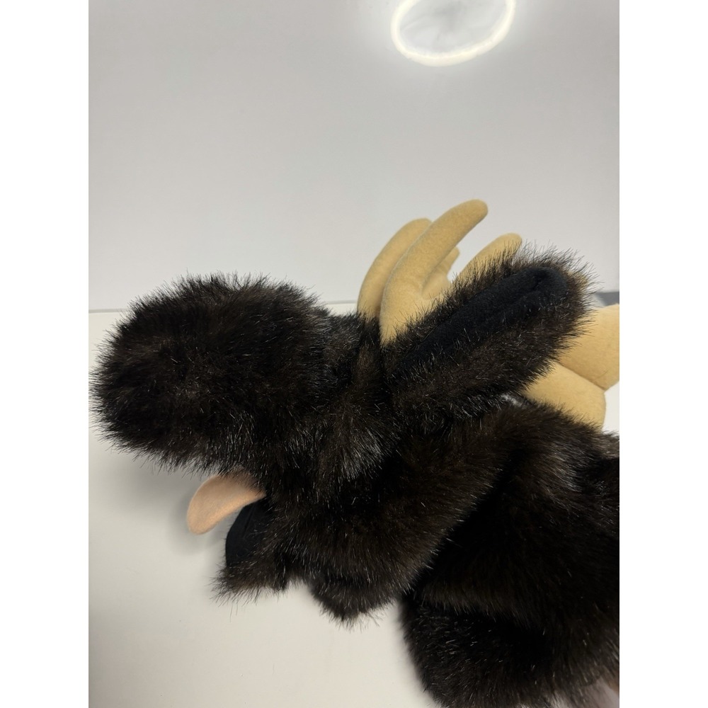 Vtg Wildkin Hand Puppets McKENZIE MOOSE ELK 1989 Korea 12" Toy EXC Bin B